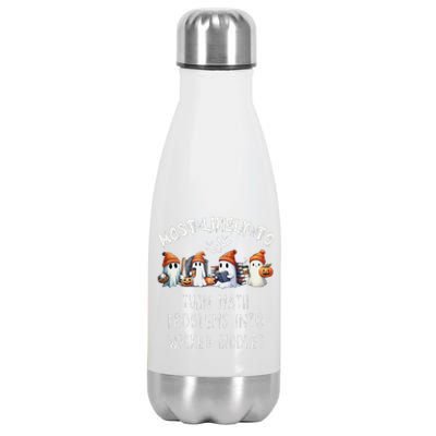 Funny Most Likely To Turn Math Problems Into Wicked Riddles Stainless Steel Insulated Water Bottle