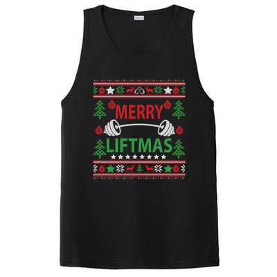 Funny Merry Liftmas Fitness PosiCharge Competitor Tank