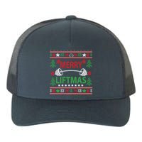 Funny Merry Liftmas Fitness Yupoong Adult 5-Panel Trucker Hat