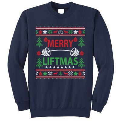 Funny Merry Liftmas Fitness Sweatshirt