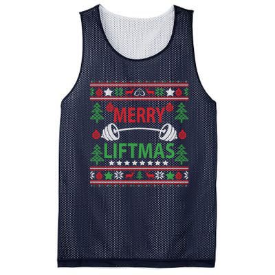 Funny Merry Liftmas Fitness Mesh Reversible Basketball Jersey Tank