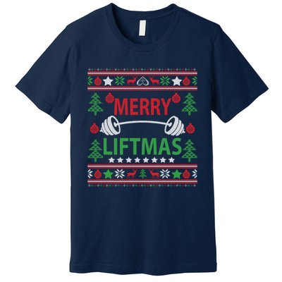 Funny Merry Liftmas Fitness Premium T-Shirt