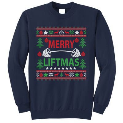 Funny Merry Liftmas Fitness Tall Sweatshirt