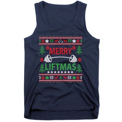 Funny Merry Liftmas Fitness Tank Top