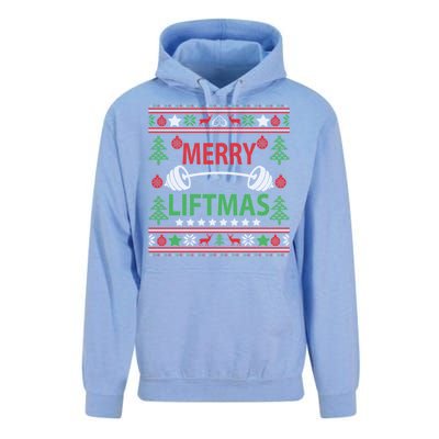 Funny Merry Liftmas Fitness Unisex Surf Hoodie