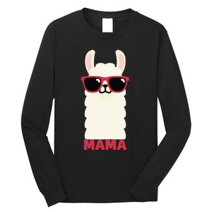 Funny Mama Llama Drama Mama Llama Momma Long Sleeve Shirt