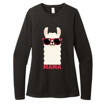 Funny Mama Llama Drama Mama Llama Momma Womens CVC Long Sleeve Shirt