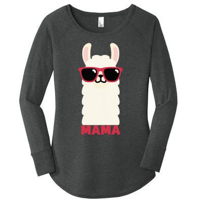 Funny Mama Llama Drama Mama Llama Momma Women's Perfect Tri Tunic Long Sleeve Shirt