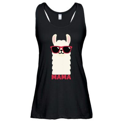 Funny Mama Llama Drama Mama Llama Momma Ladies Essential Flowy Tank