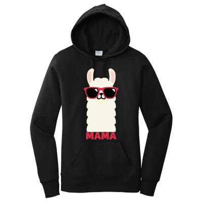 Funny Mama Llama Drama Mama Llama Momma Women's Pullover Hoodie