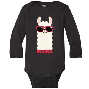 Funny Mama Llama Drama Mama Llama Momma Baby Long Sleeve Bodysuit