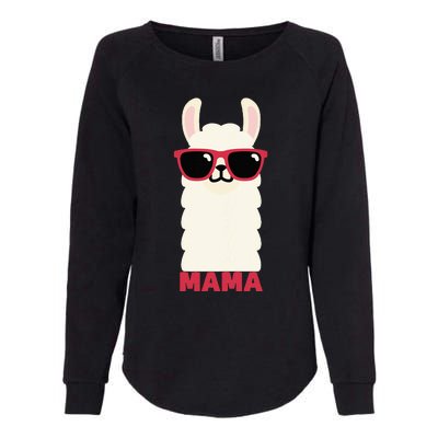 Funny Mama Llama Drama Mama Llama Momma Womens California Wash Sweatshirt