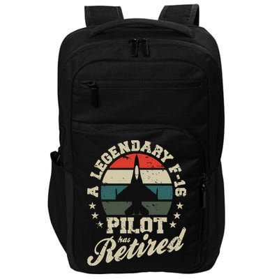 F16 Multirole Legendary Pilot Has Retired Veteran Fighter Gift Impact Tech Backpack
