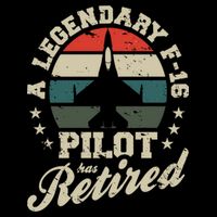 F16 Multirole Legendary Pilot Has Retired Veteran Fighter Gift Cooling Performance Long Sleeve Crew
