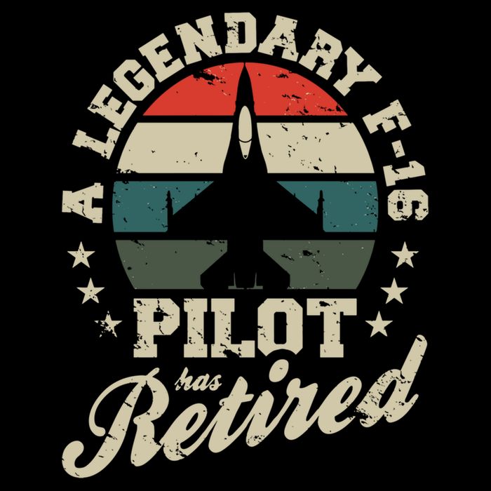 F16 Multirole Legendary Pilot Has Retired Veteran Fighter Gift Cooling Performance Long Sleeve Crew