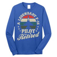 F16 Multirole Legendary Pilot Has Retired Veteran Fighter Gift Long Sleeve Shirt
