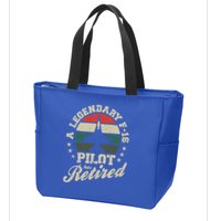 F16 Multirole Legendary Pilot Has Retired Veteran Fighter Gift Zip Tote Bag