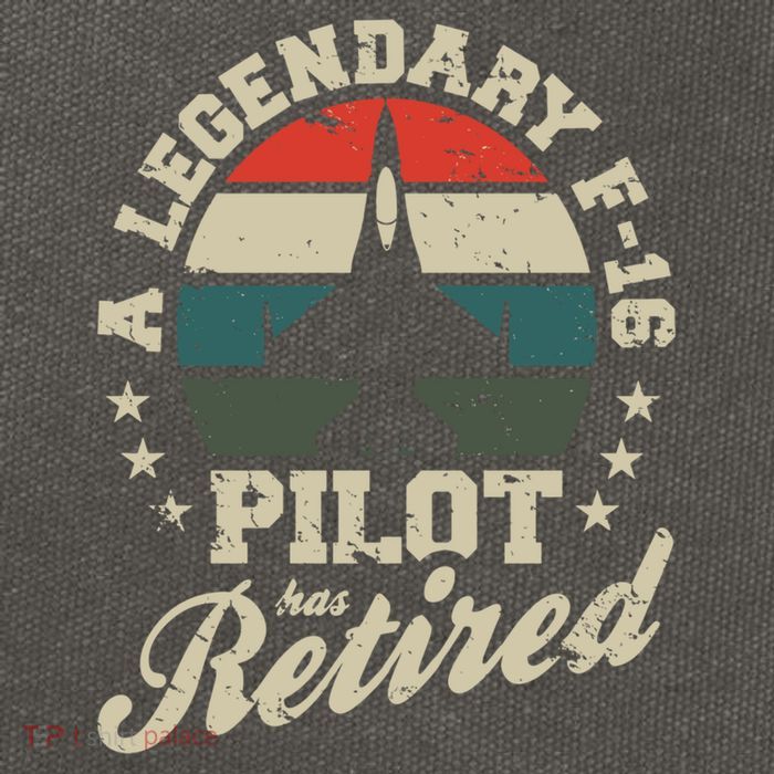F16 Multirole Legendary Pilot Has Retired Veteran Fighter Gift Cotton Canvas Backpack