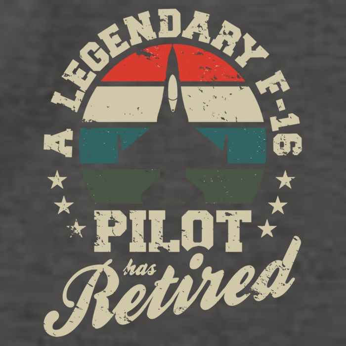 F16 Multirole Legendary Pilot Has Retired Veteran Fighter Gift Vector Backpack