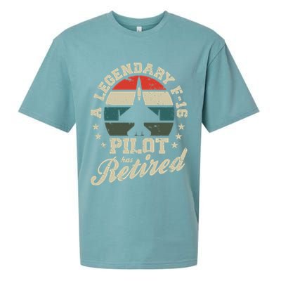 F16 Multirole Legendary Pilot Has Retired Veteran Fighter Gift Sueded Cloud Jersey T-Shirt