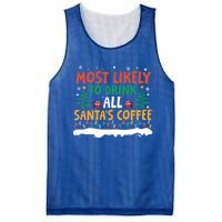 Funny Most Likely To All SantaS Coffee Christmas Gift Mesh Reversible Basketball Jersey Tank