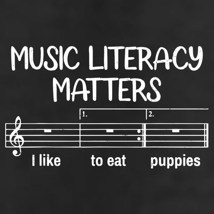 Funny Music Literacy Matters I Like To Eat Puppies Adult Drive Performance Visor