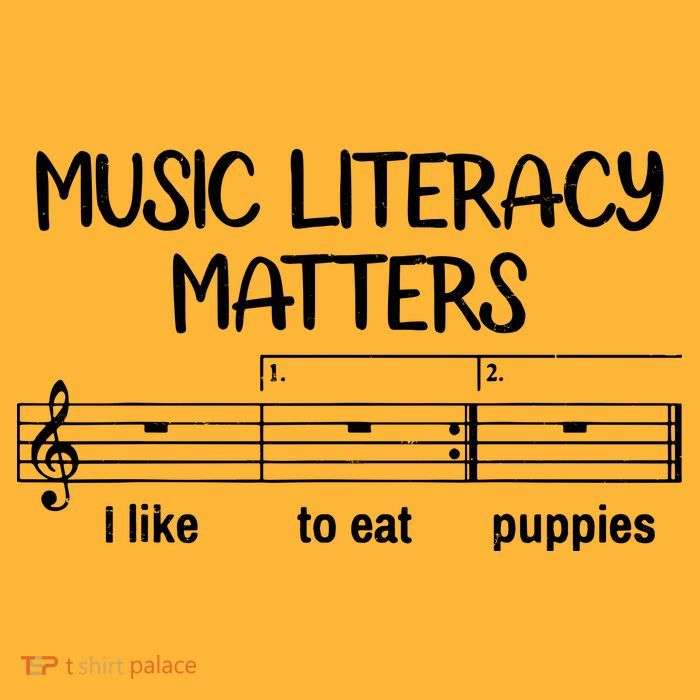 Funny Music Literacy Matters I Like To Eat Puppies Tie-Dye T-Shirt