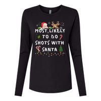 Fun Most Likely To Funny Story Christmas Pajamas Family Womens Cotton Relaxed Long Sleeve T-Shirt