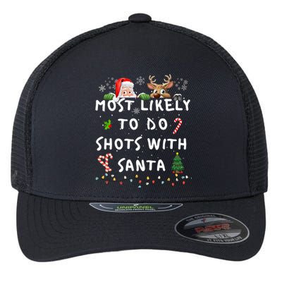 Fun Most Likely To Funny Story Christmas Pajamas Family Flexfit Unipanel Trucker Cap