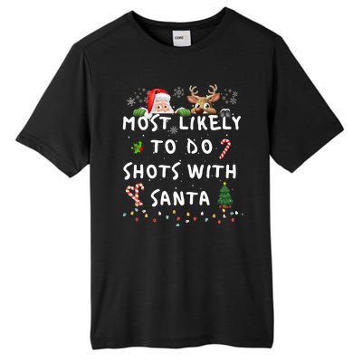 Fun Most Likely To Funny Story Christmas Pajamas Family Tall Fusion ChromaSoft Performance T-Shirt