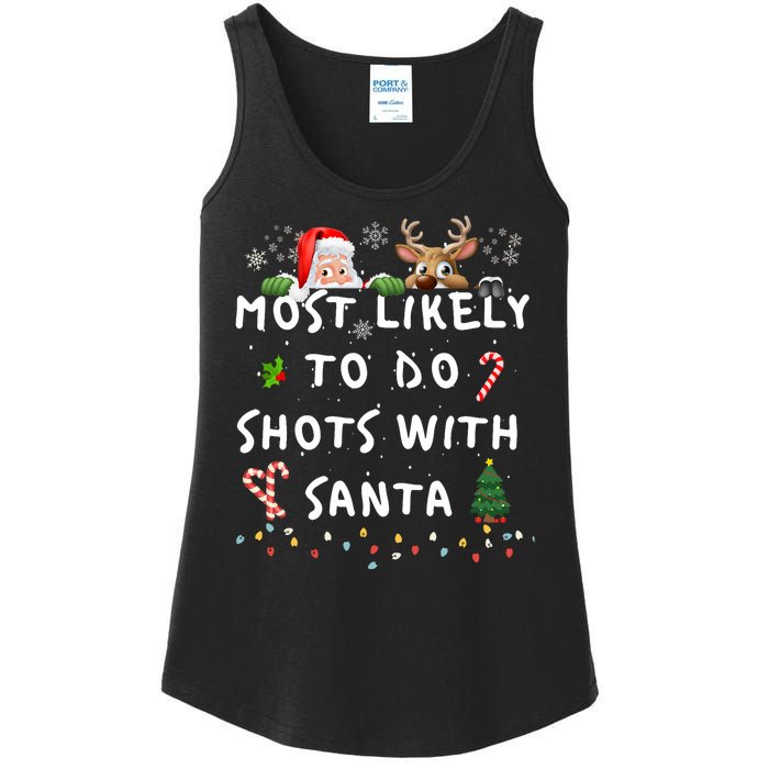 Fun Most Likely To Funny Story Christmas Pajamas Family Ladies Essential Tank