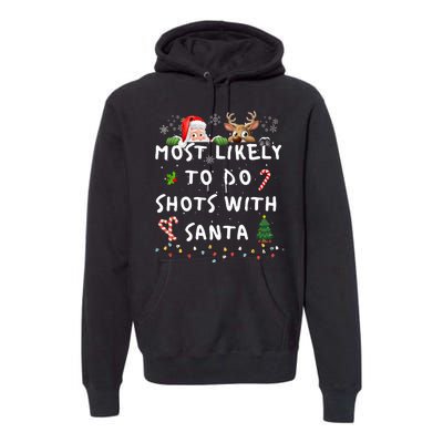 Fun Most Likely To Funny Story Christmas Pajamas Family Premium Hoodie