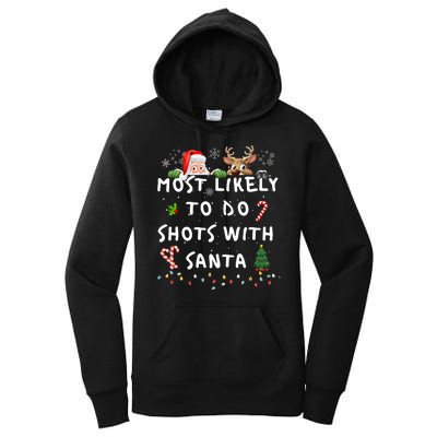 Fun Most Likely To Funny Story Christmas Pajamas Family Women's Pullover Hoodie