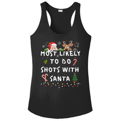 Fun Most Likely To Funny Story Christmas Pajamas Family Ladies PosiCharge Competitor Racerback Tank