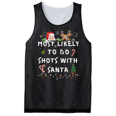 Fun Most Likely To Funny Story Christmas Pajamas Family Mesh Reversible Basketball Jersey Tank