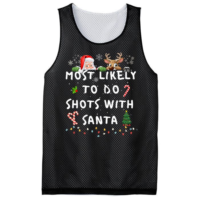 Fun Most Likely To Funny Story Christmas Pajamas Family Mesh Reversible Basketball Jersey Tank