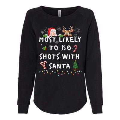 Fun Most Likely To Funny Story Christmas Pajamas Family Womens California Wash Sweatshirt