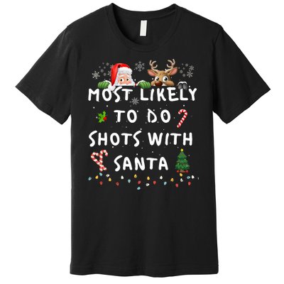 Fun Most Likely To Funny Story Christmas Pajamas Family Premium T-Shirt