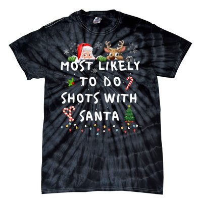 Fun Most Likely To Funny Story Christmas Pajamas Family Tie-Dye T-Shirt