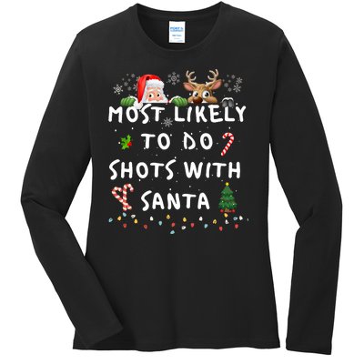 Fun Most Likely To Funny Story Christmas Pajamas Family Ladies Long Sleeve Shirt