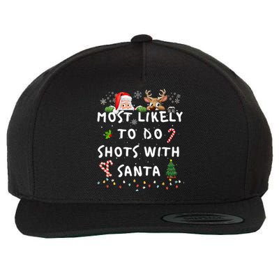 Fun Most Likely To Funny Story Christmas Pajamas Family Wool Snapback Cap