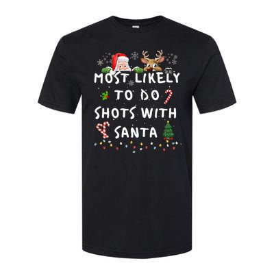 Fun Most Likely To Funny Story Christmas Pajamas Family Softstyle CVC T-Shirt