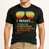 Funny Music Lover Gift Bicycle Costume I Want It All Cooling Performance Crew T-Shirt