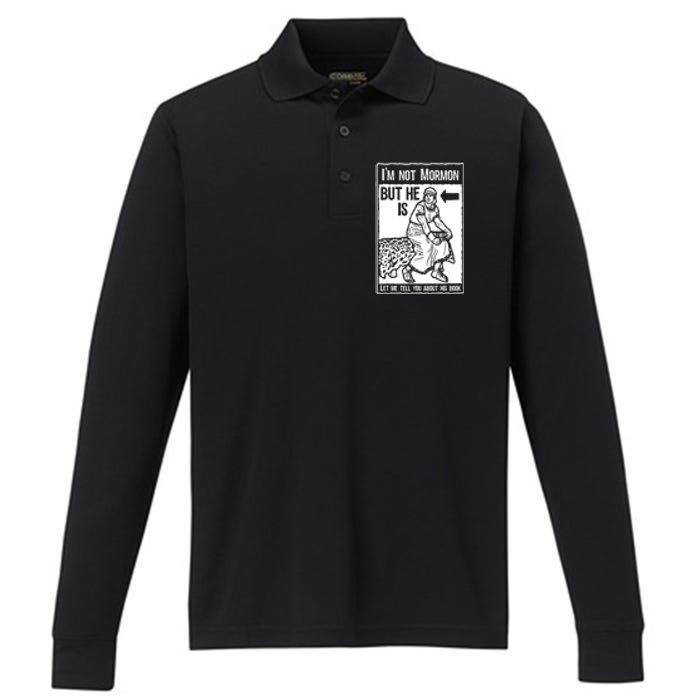 Funny Mormon Lds Book Of Mormon Missionary Performance Long Sleeve Polo