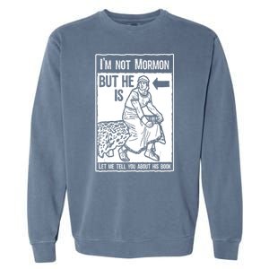 Funny Mormon Lds Book Of Mormon Missionary Garment-Dyed Sweatshirt