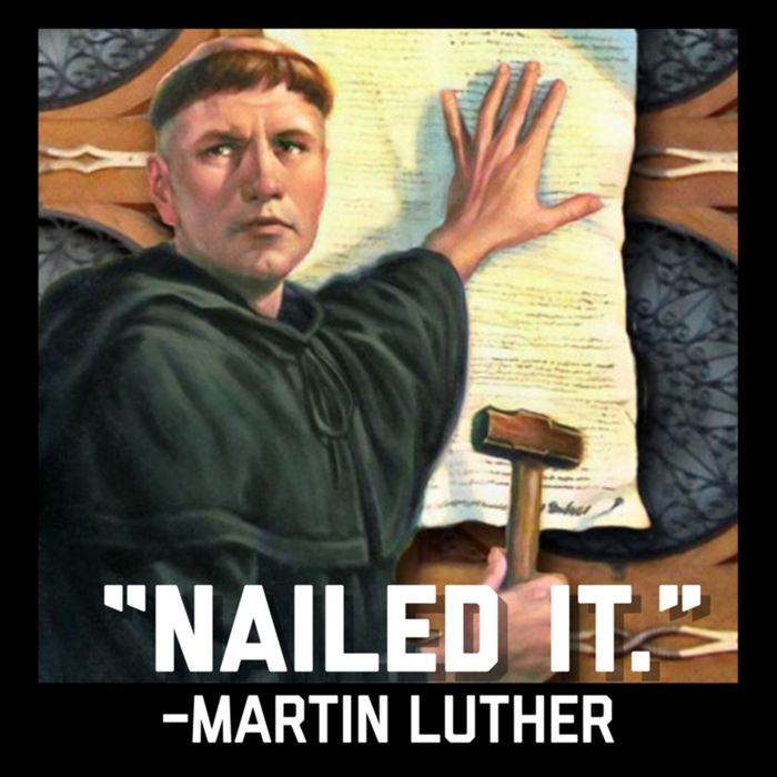 Funny Martin Luther Nailed It Graphic Design Stripe Pom Pom Beanie