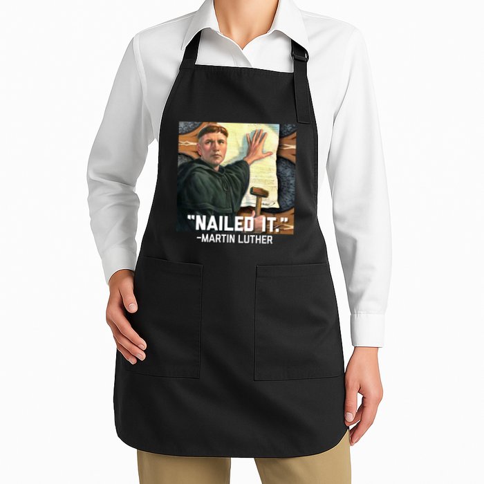 Funny Martin Luther Nailed It Graphic Design Apron