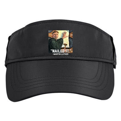 Funny Martin Luther Nailed It Graphic Design Adult Drive Performance Visor