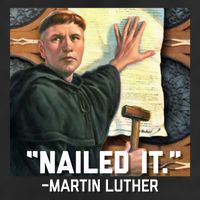Funny Martin Luther Nailed It Graphic Design 25L Jumbo Tote