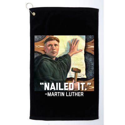 Funny Martin Luther Nailed It Graphic Design Golf Towel
